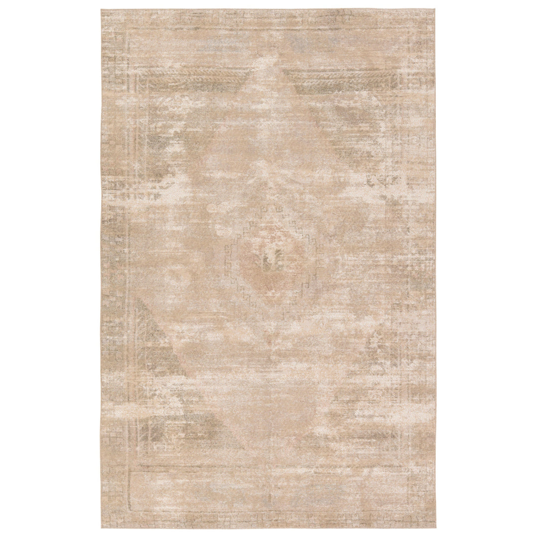 Vibe by Jaipur Living Cadent Medallion Tan/Green Area Rug (7'6"X9'10" Rectangle)