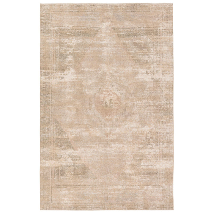 Vibe by Jaipur Living Cadent Medallion Tan/Green Area Rug (7'6"X9'10" Rectangle)