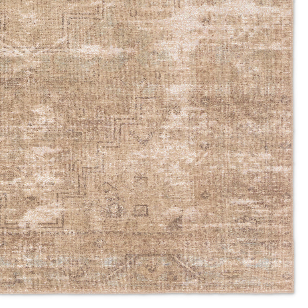 Vibe by Jaipur Living Leshni Medallion Tan/Sage Area Rug (6'X9' Rectangle)