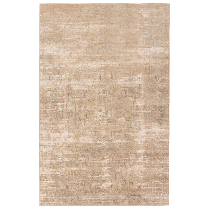 Vibe by Jaipur Living Leshni Medallion Tan/Sage Area Rug (6'X9' Rectangle)