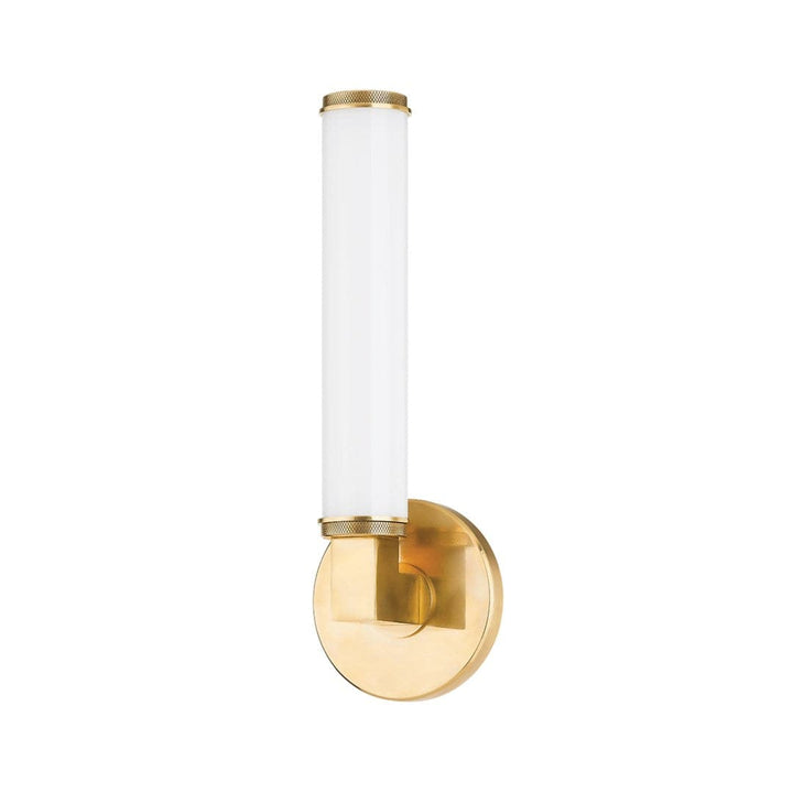 Cromwell 1 Light Wall Sconce-Hudson Valley-HVL-8714-AGB-Wall LightingAged Brass-1-France and Son