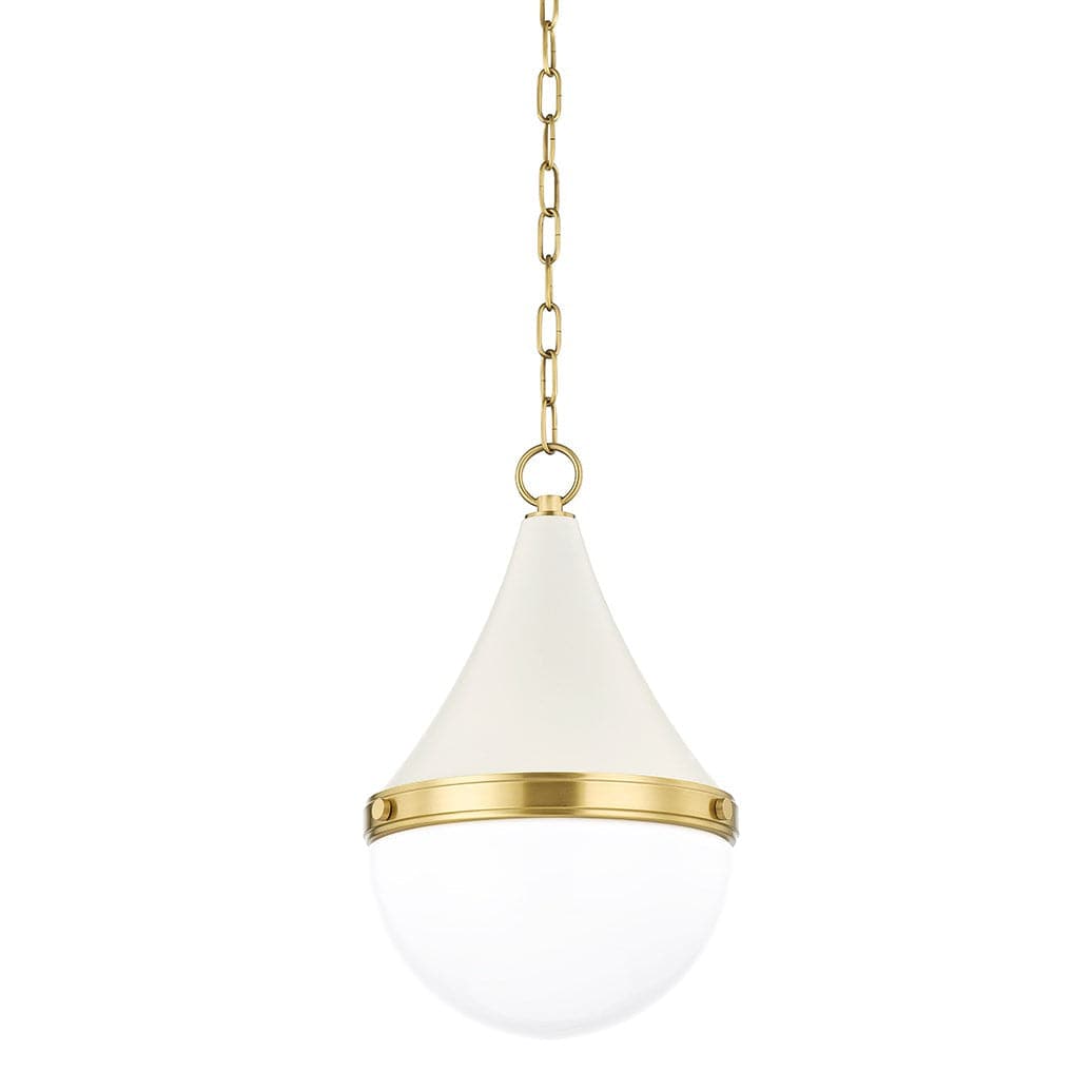 Ciara Pendant-Mitzi-HVL-H787701S-AGB/SCR-PendantsSoft Cream-Small-3-France and Son