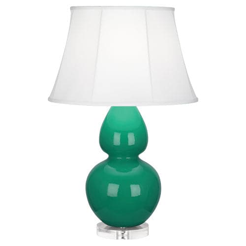 Butter Double Gourd Table Lamp-Eastern Accents-ABBEY-EG23-Table LampsEmerald-14-France and Son