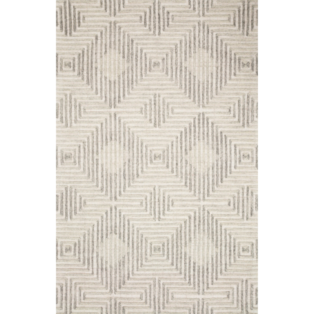 Loloi Ehren Grey / Silver 3'-6" x 5'-6" Accent Rug