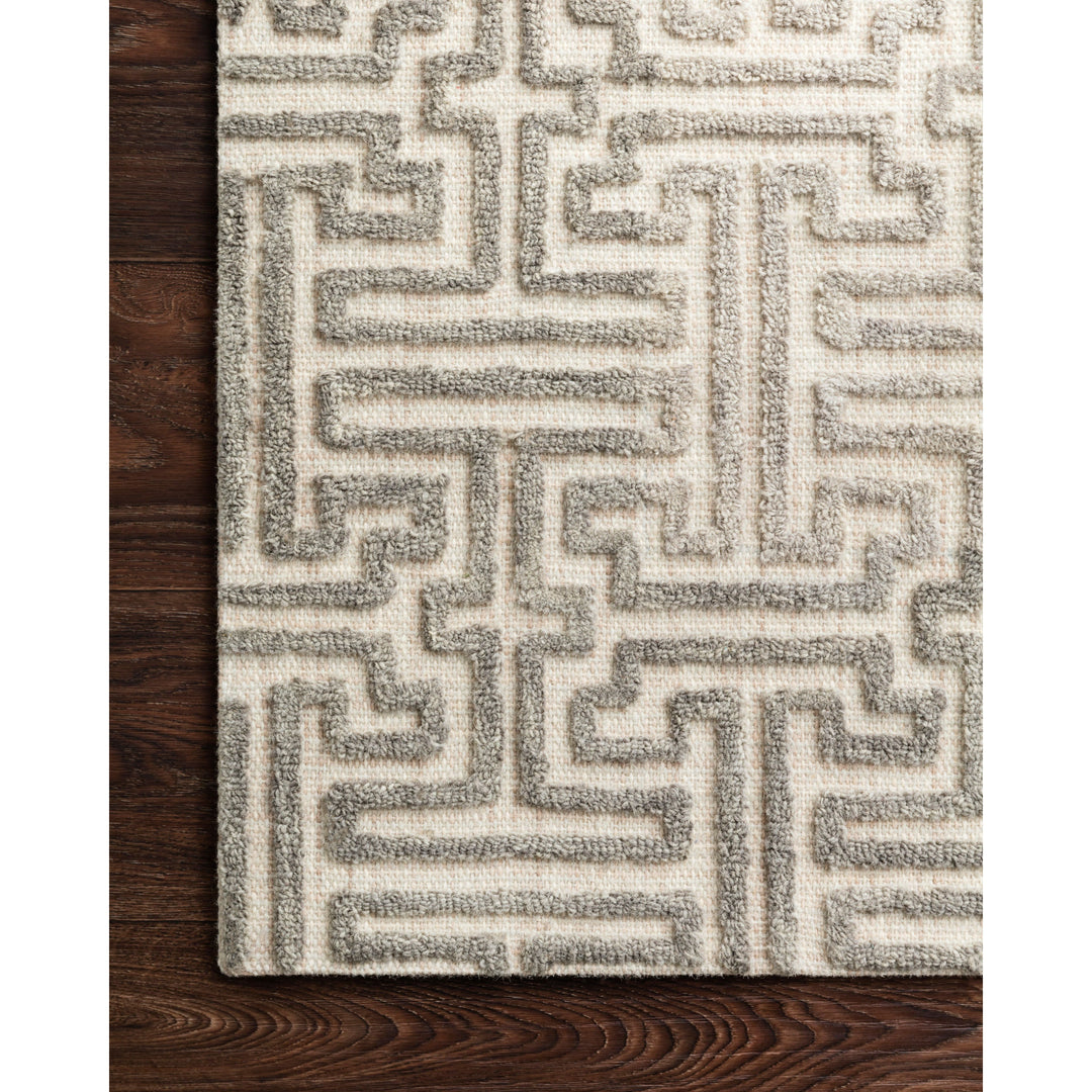 Loloi Ehren Stone / Sand 18" x 18" Sample Rug