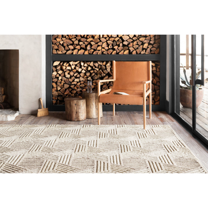 Loloi Ehren Oatmeal / Ivory 9'-3" x 13' Area Rug