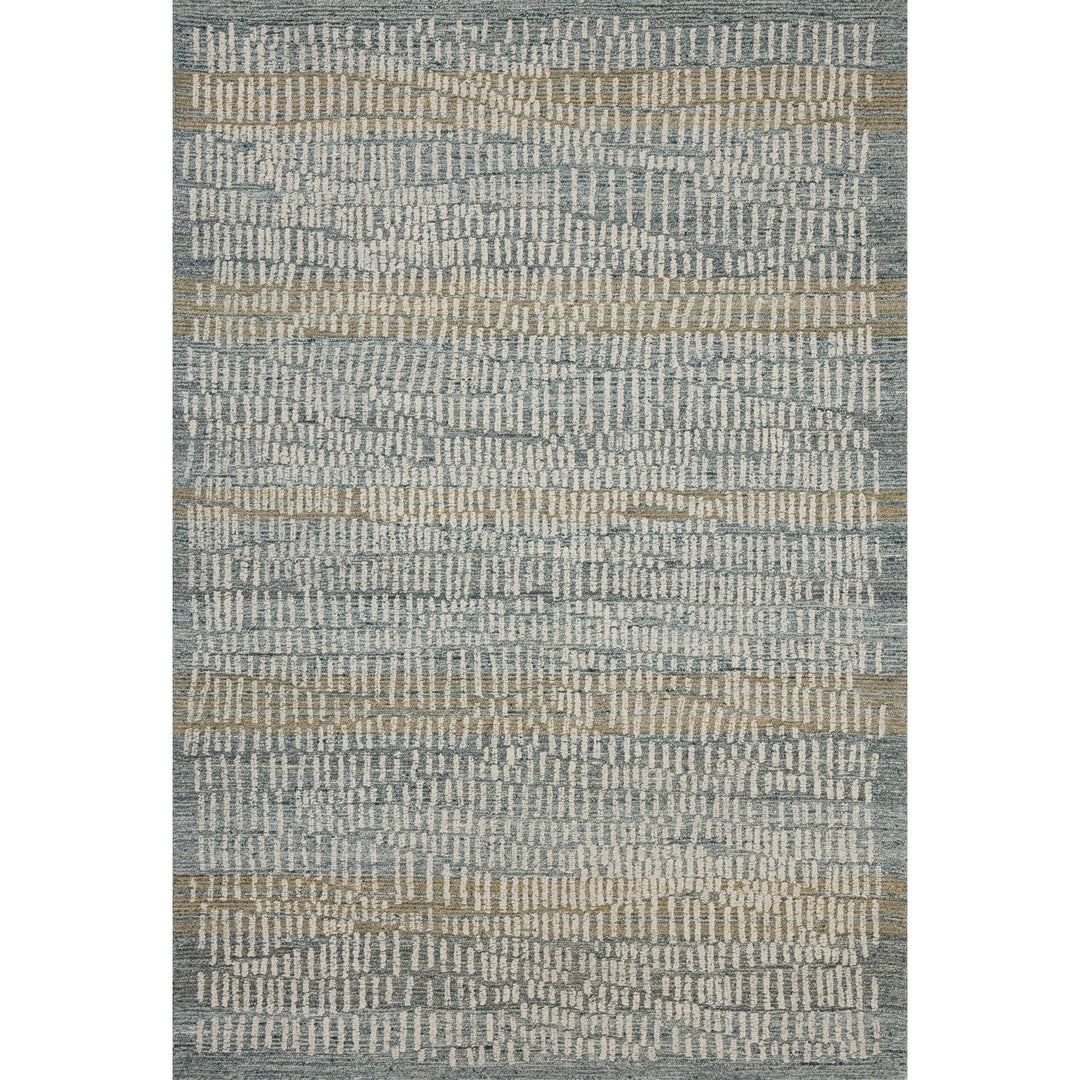 Loloi Elias Ocean / Oatmeal 3'-6" x 5'-6" Accent Rug