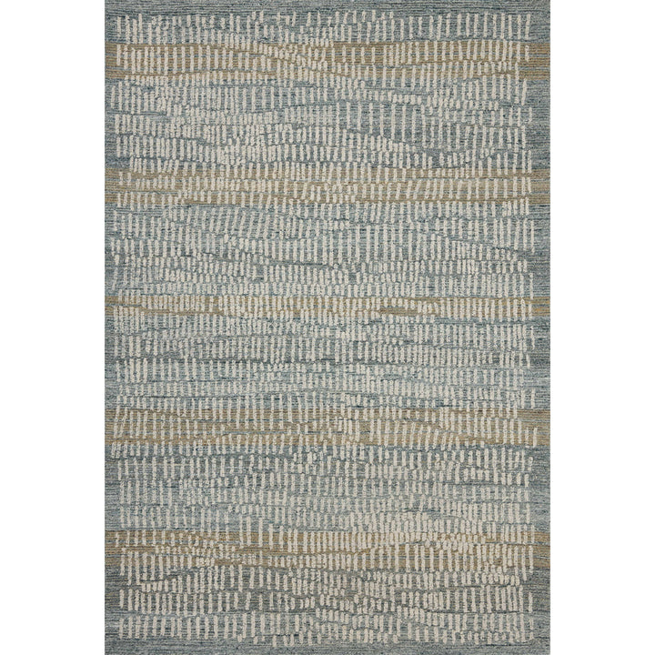 Loloi Elias Ocean / Oatmeal 3'-6" x 5'-6" Accent Rug