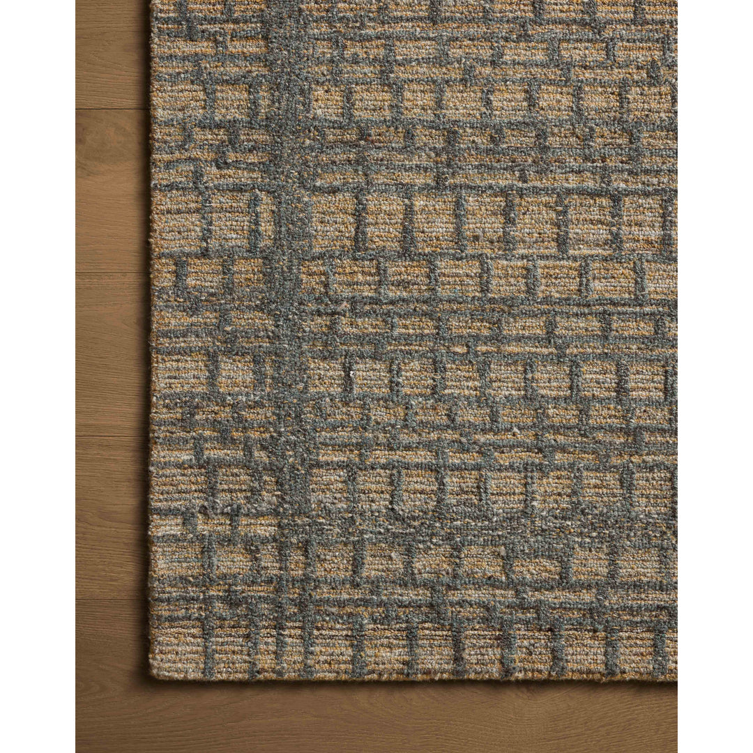 Loloi Elias Wheat / Charcoal 18" x 18" Sample Rug