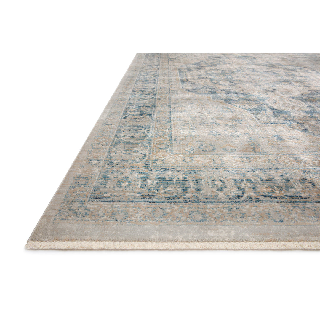 Magnolia Home By Joanna Gaines x Loloi Elise Neutral / Blue 2'-8" x 13' Runner Rug