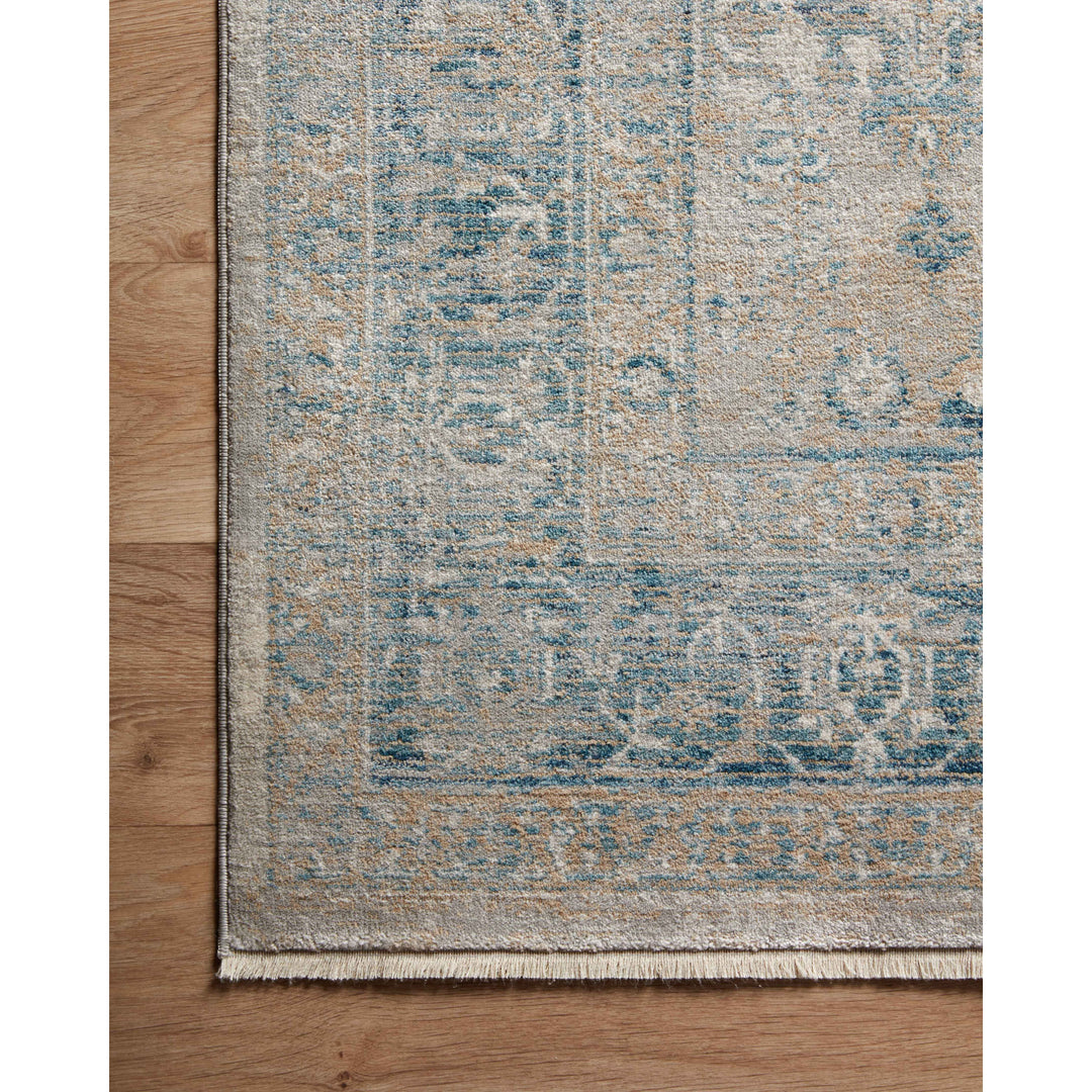 Magnolia Home By Joanna Gaines x Loloi Elise Neutral / Blue 2'-8" x 13' Runner Rug