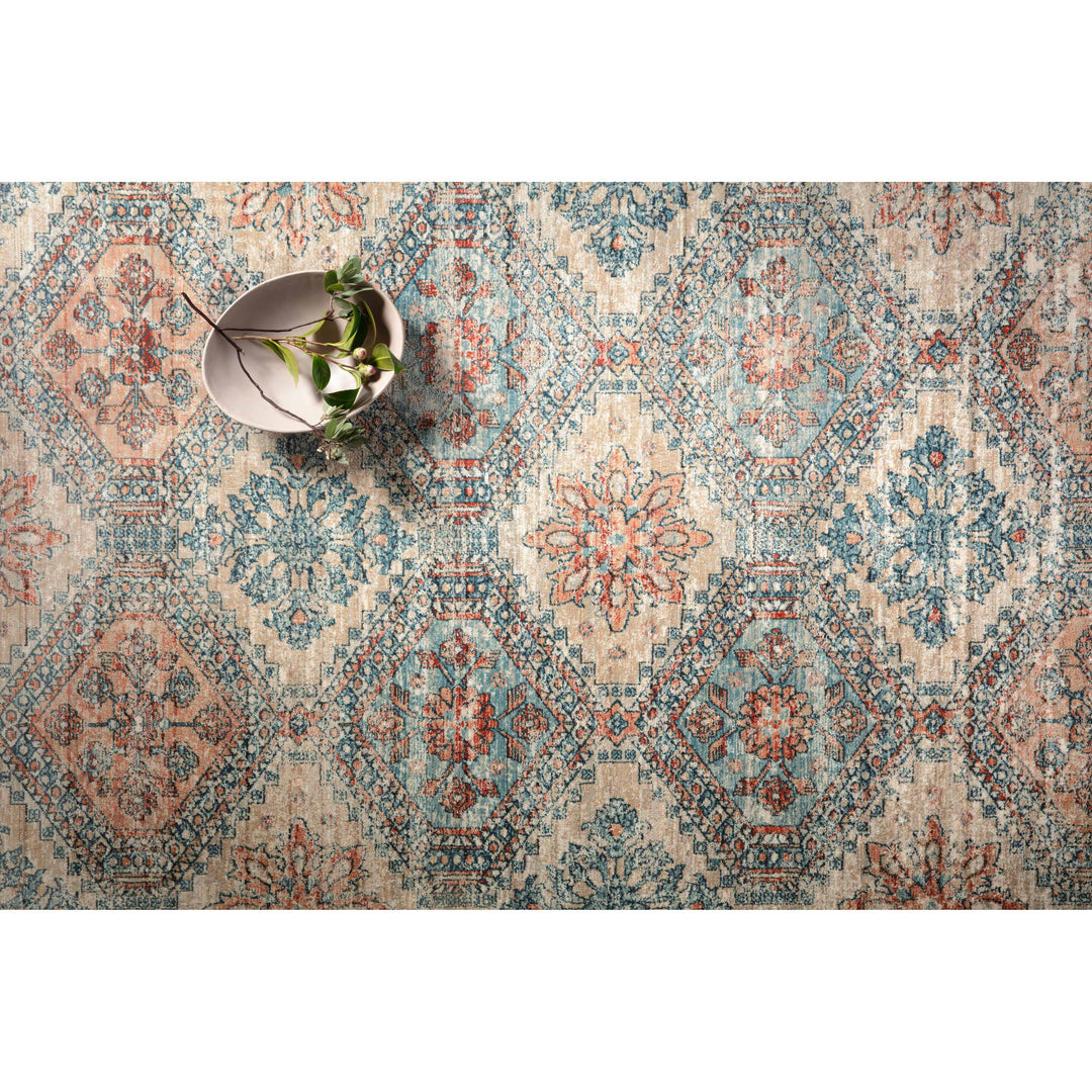 Magnolia Home By Joanna Gaines x Loloi Elise Multi / Blue 2'-8" x 7'-6" Runner Rug