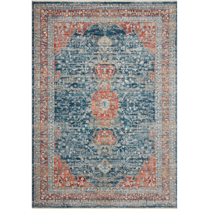 Magnolia Home By Joanna Gaines x Loloi Elise Navy / Red 2'-8" x 4' Accent Rug