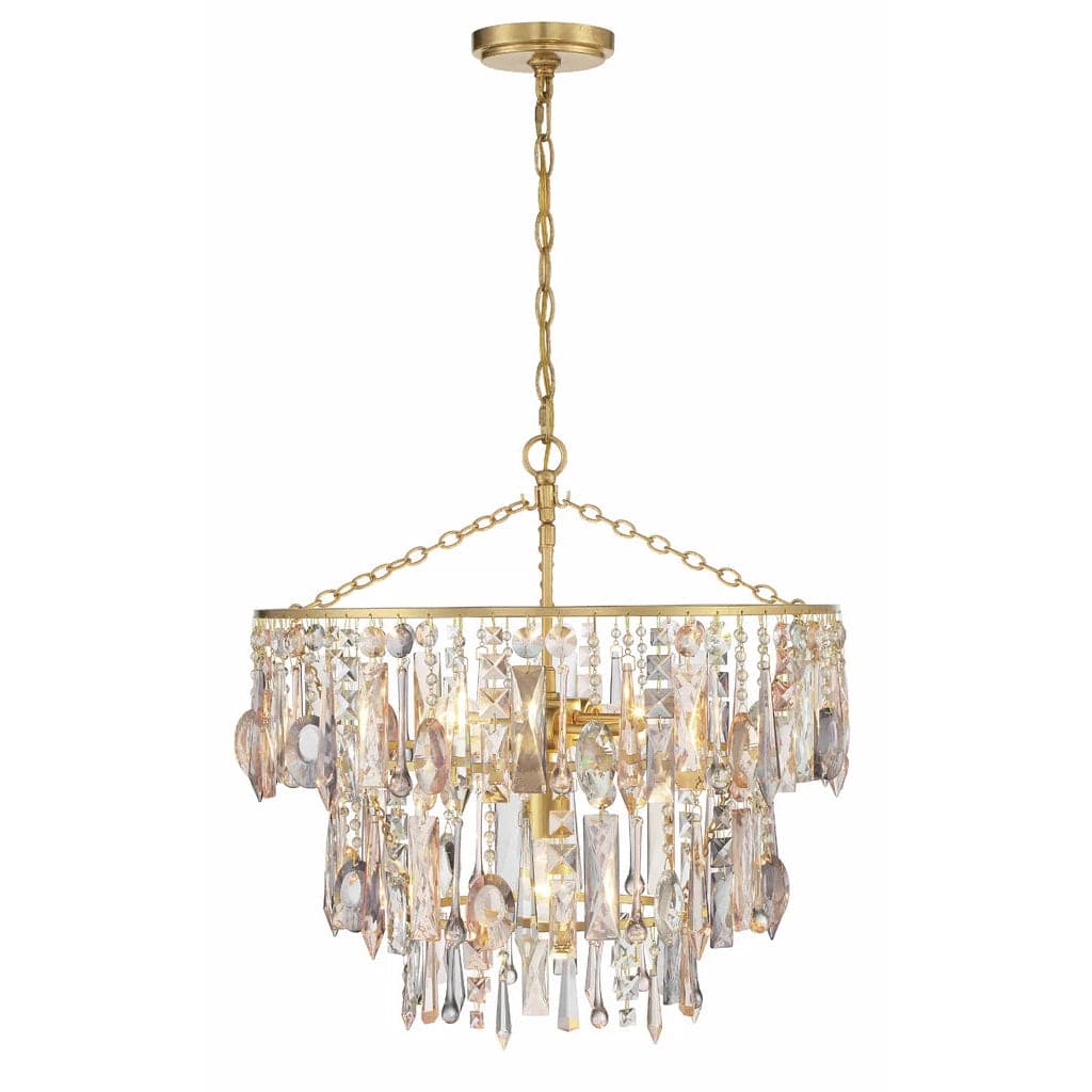 Elsa 3 Light Pendant-Crystorama Lighting Company-CRYSTO-ELS-7103-GA-Pendants-1-France and Son