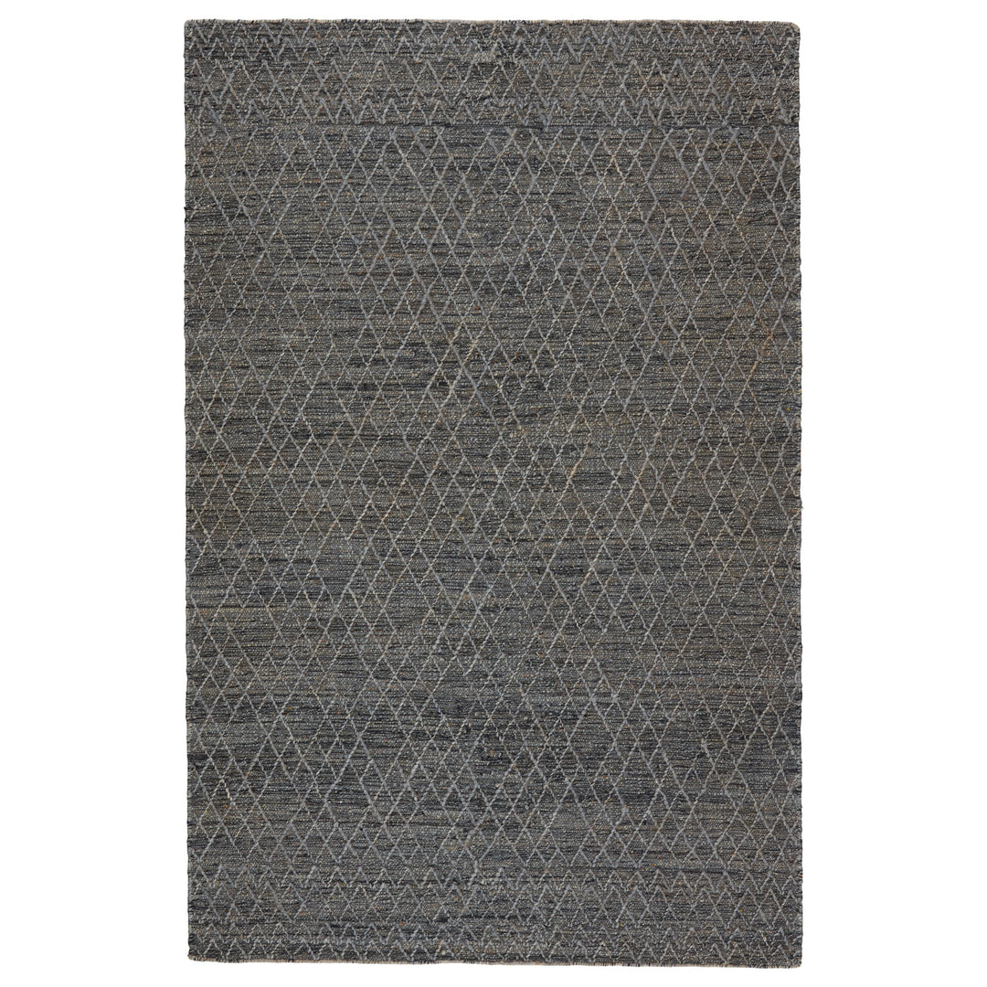 Jaipur Living Morse Natural Geometric Gray/ Dark Blue Area Rug (10'X14')