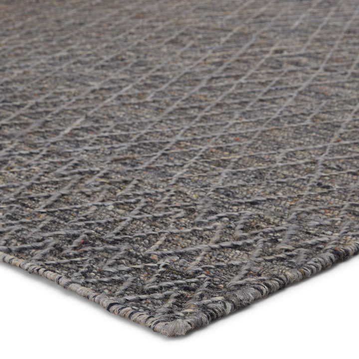 Jaipur Living Morse Natural Geometric Gray/ Dark Blue Area Rug (9'X12')