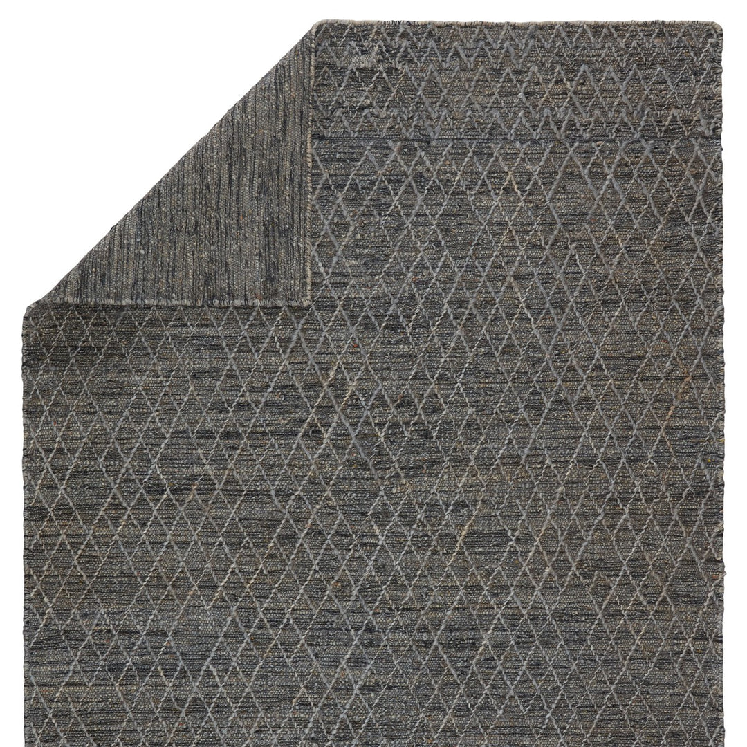 Jaipur Living Morse Natural Geometric Gray/ Dark Blue Area Rug (9'X12')