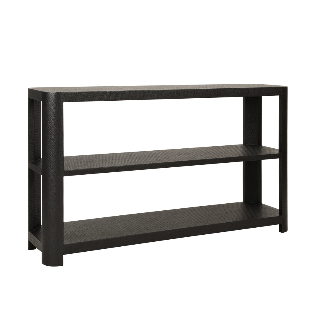Emery Three Tier Console With Curved Corners
