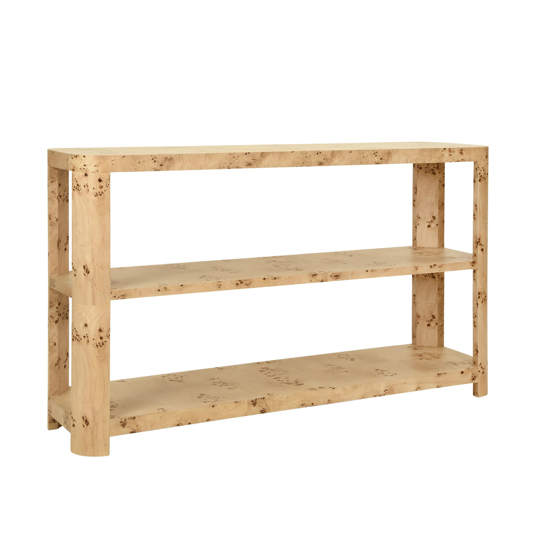 Emery Three Tier Console With Curved Corners