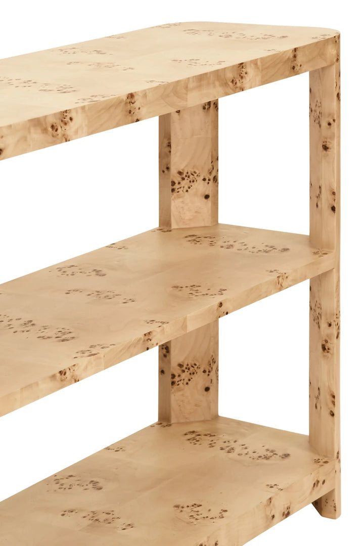 Emery Three Tier Console With Curved Corners