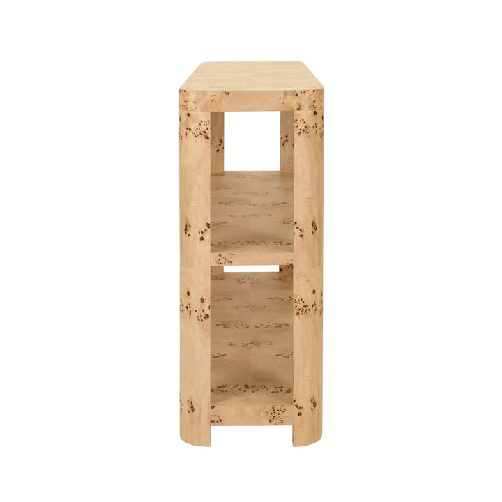 Emery Three Tier Console With Curved Corners