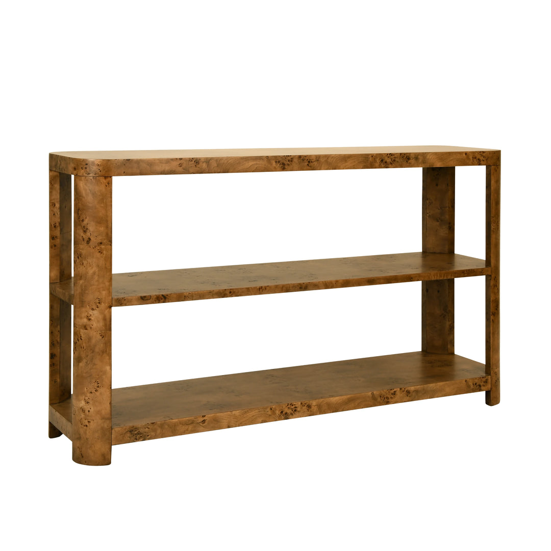 Emery Three Tier Console With Curved Corners