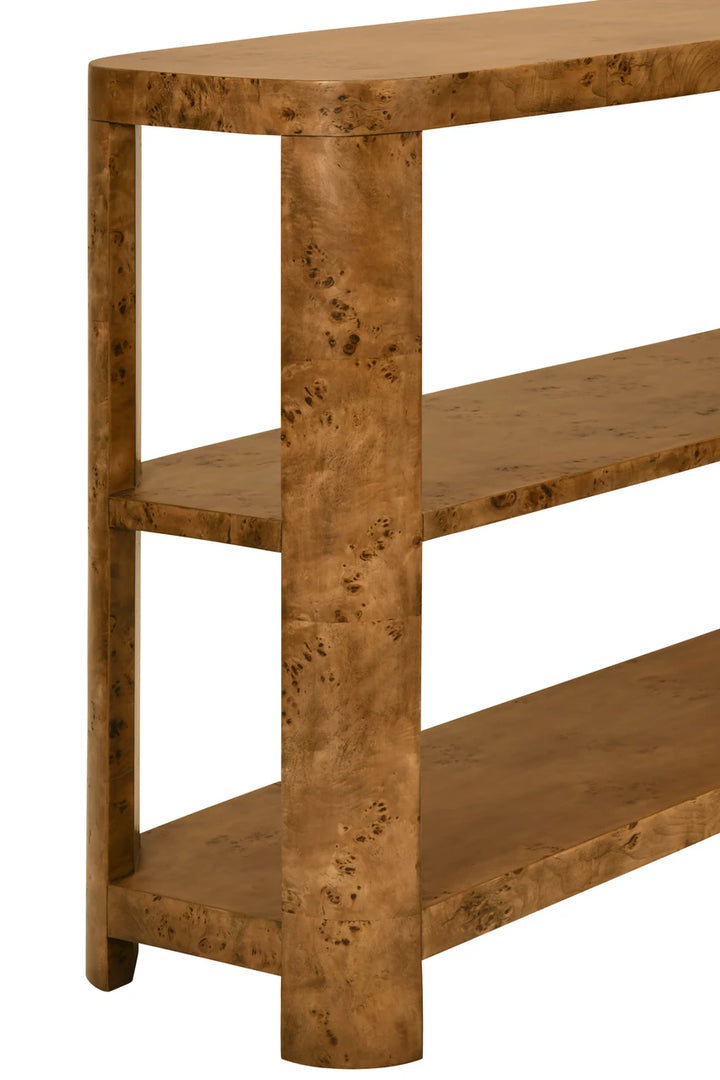 Emery Three Tier Console With Curved Corners