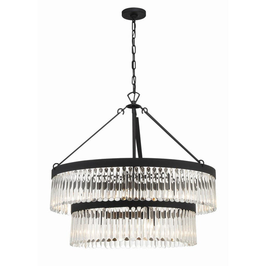Emory 9 Light Chandelier-Crystorama Lighting Company-CRYSTO-EMO-5408-BF-ChandeliersBlack Forged-1-France and Son