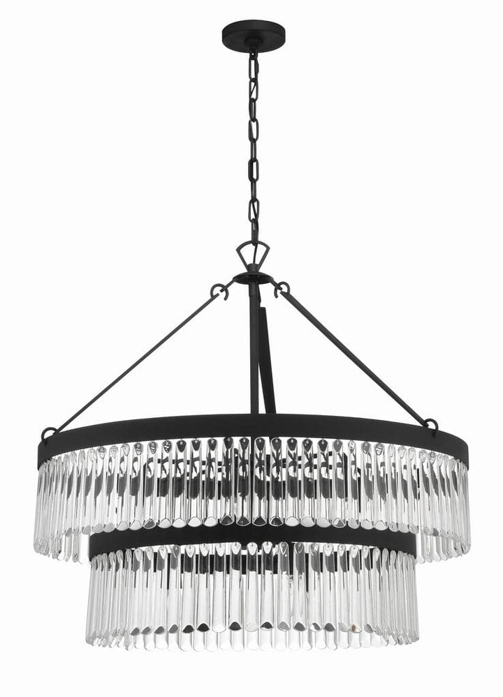 Emory 9 Light Chandelier-Crystorama Lighting Company-CRYSTO-EMO-5408-BF-ChandeliersBlack Forged-3-France and Son