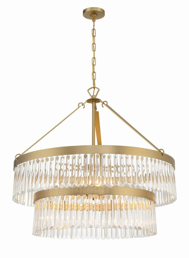 Emory 9 Light Chandelier-Crystorama Lighting Company-CRYSTO-EMO-5408-MG-ChandeliersModern Gold-6-France and Son
