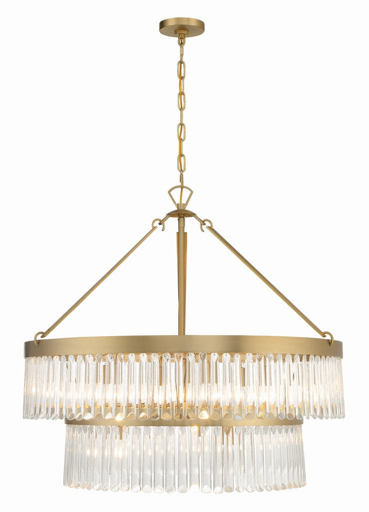 Emory 9 Light Chandelier-Crystorama Lighting Company-CRYSTO-EMO-5408-BF-ChandeliersBlack Forged-8-France and Son