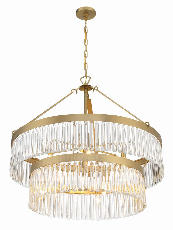 Emory 9 Light Chandelier-Crystorama Lighting Company-CRYSTO-EMO-5408-BF-ChandeliersBlack Forged-9-France and Son