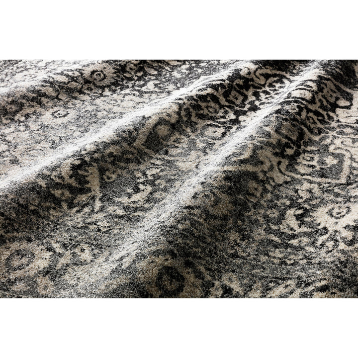 Loloi Emory Black / Ivory 5'-3" x 7'-7" Area Rug