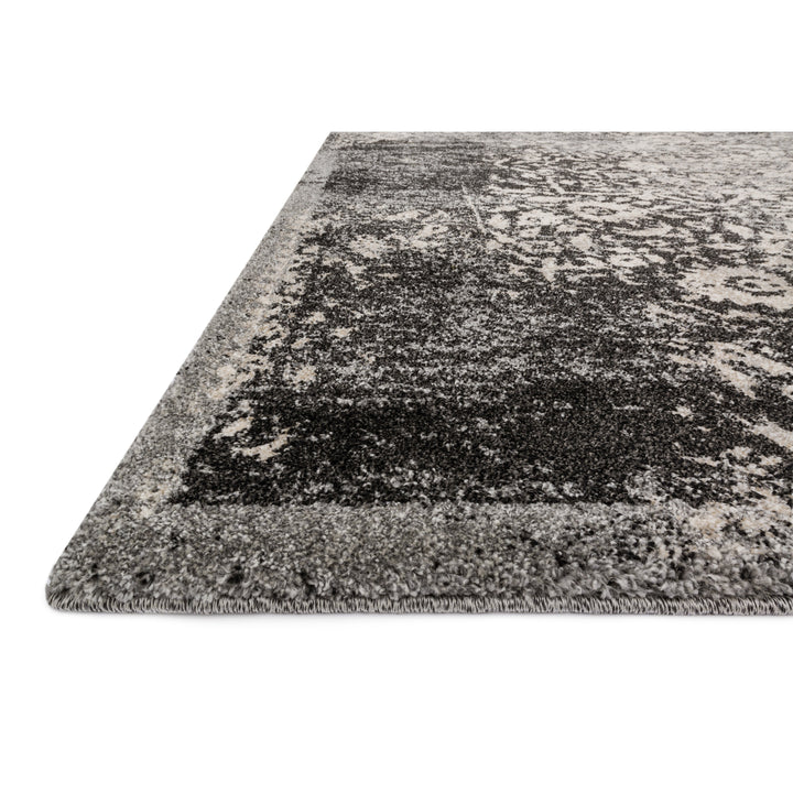 Loloi Emory Black / Ivory 5'-3" x 7'-7" Area Rug