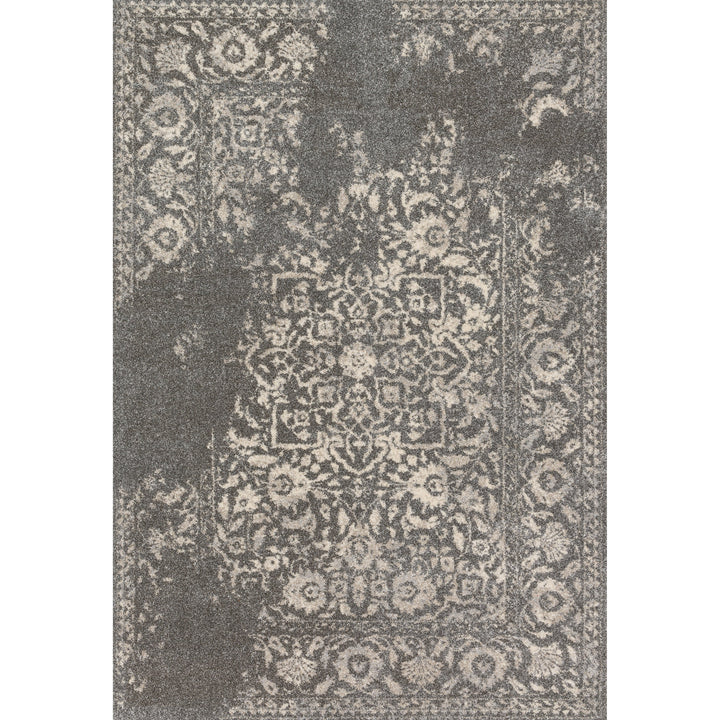 Loloi Emory Charcoal / Ivory 5'-3" x 7'-7" Area Rug