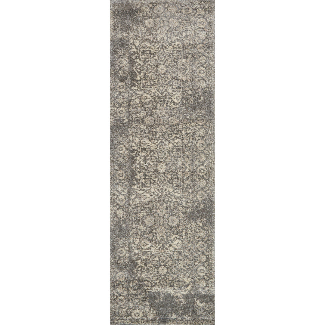 Loloi Emory Charcoal / Ivory 2'-5" x 7'-7" Runner Rug