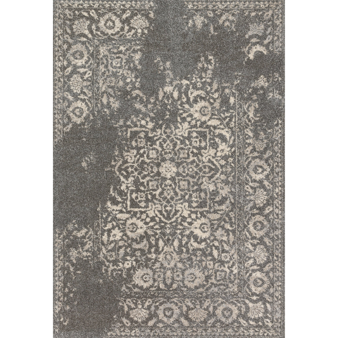 Loloi Emory Charcoal / Ivory 3'-10" x 5'-7" Accent Rug