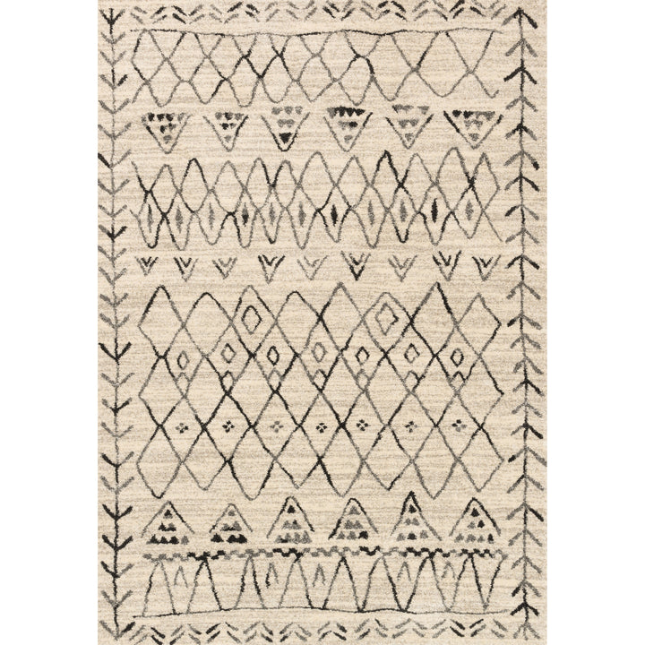 Loloi Emory Heather Gray / Black 3'-10" x 5'-7" Accent Rug