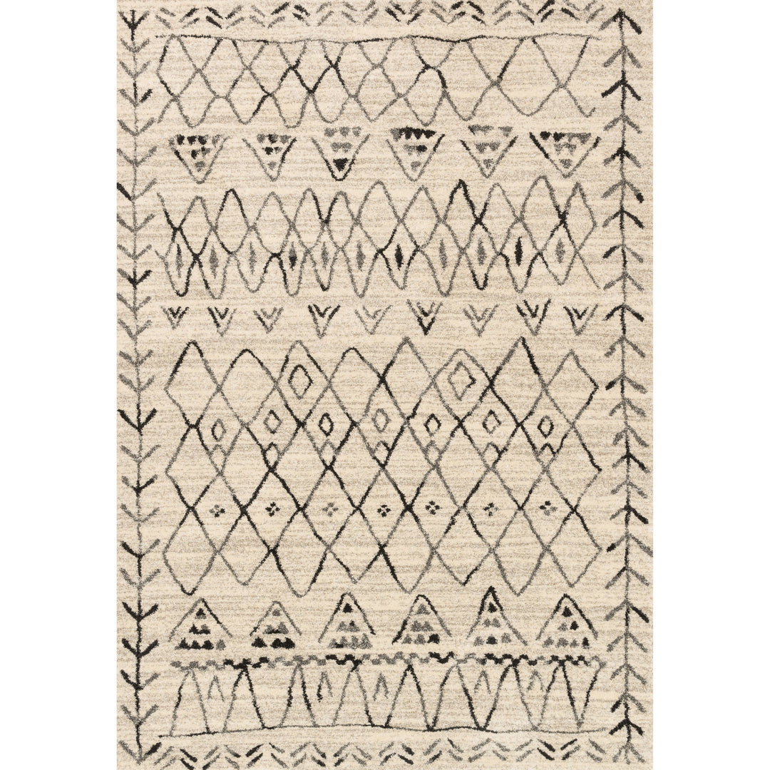 Loloi Emory Heather Gray / Black 7'-7" x 10'-6" Area Rug