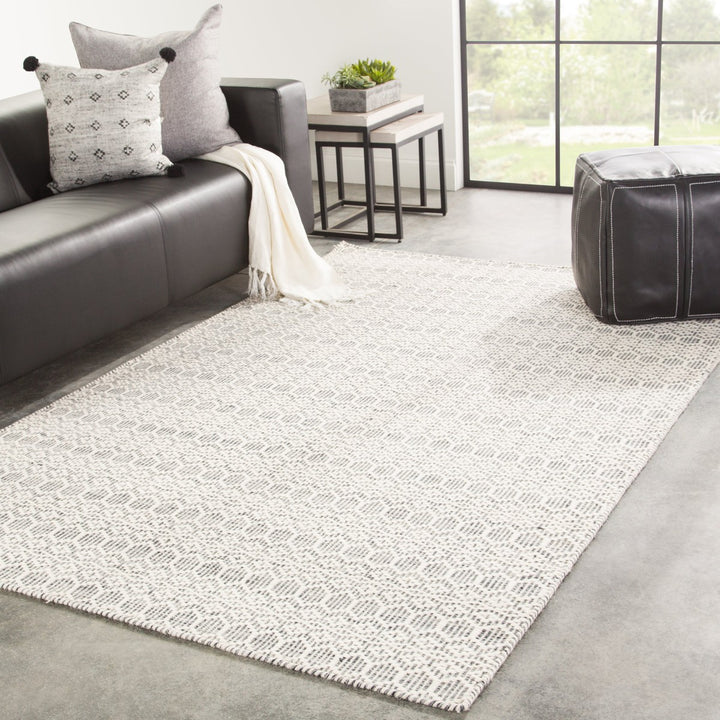 Jaipur Living Calliope Handmade Trellis White/ Gray Area Rug (8'10"X12')