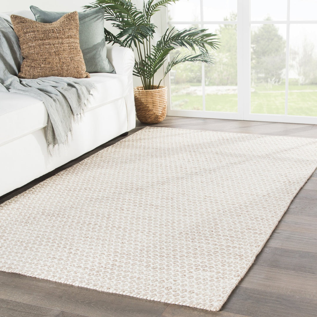 Jaipur Living Pompano Handmade Trellis Beige/ Ivory Area Rug (5'X8')