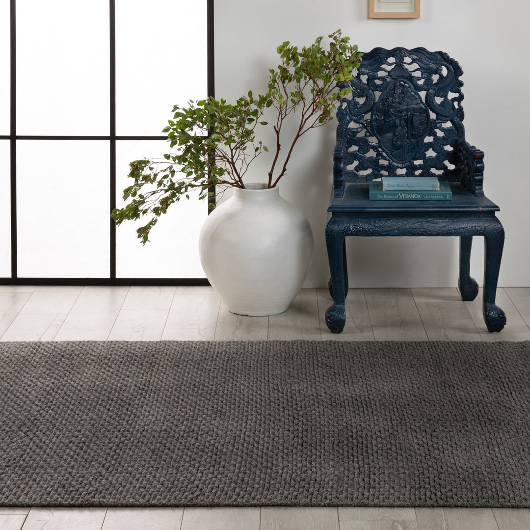 Jaipur Living Windcroft Handmade Solid Gray Area Rug (6'X9')