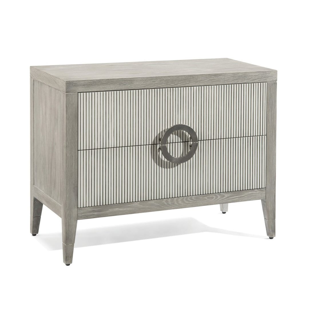 Elegant Two-Drawer Chest - White