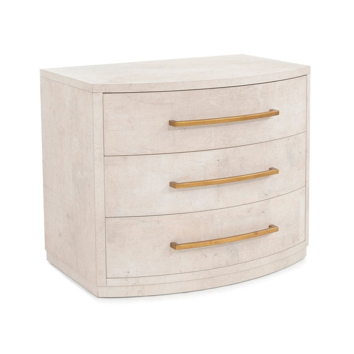 Nightstands Traviso Three-Drawer Nightstand - Grey