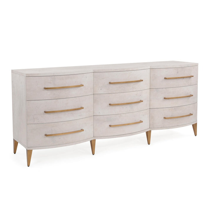 Alden Nine-Drawer Chest of Drawers - White