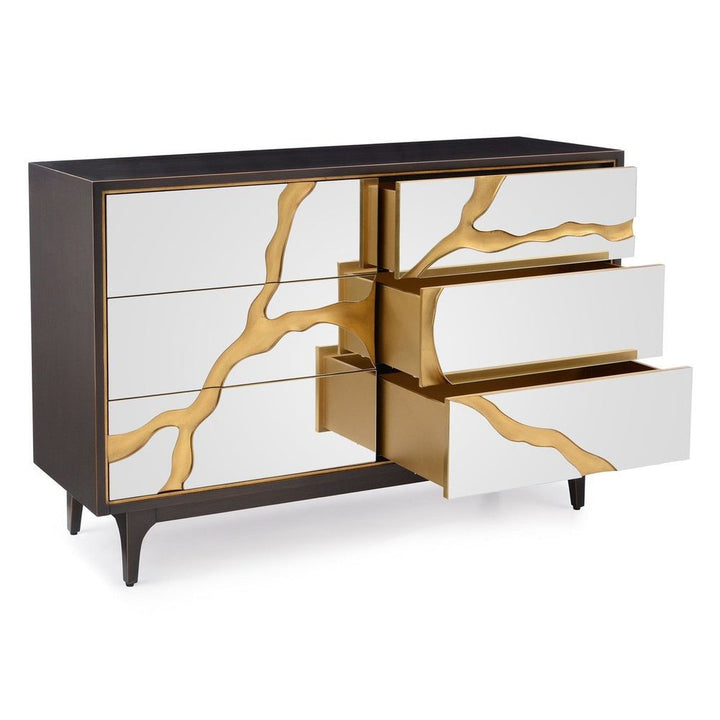 Dressers & Chests Revne Six-Drawer Chest of Drawers - White