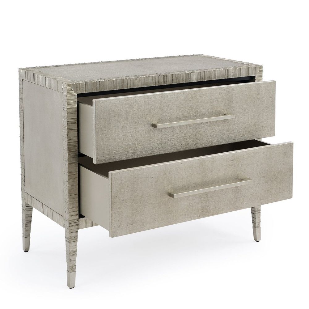 Nightstands Carraway Silver Nightstand - Silver