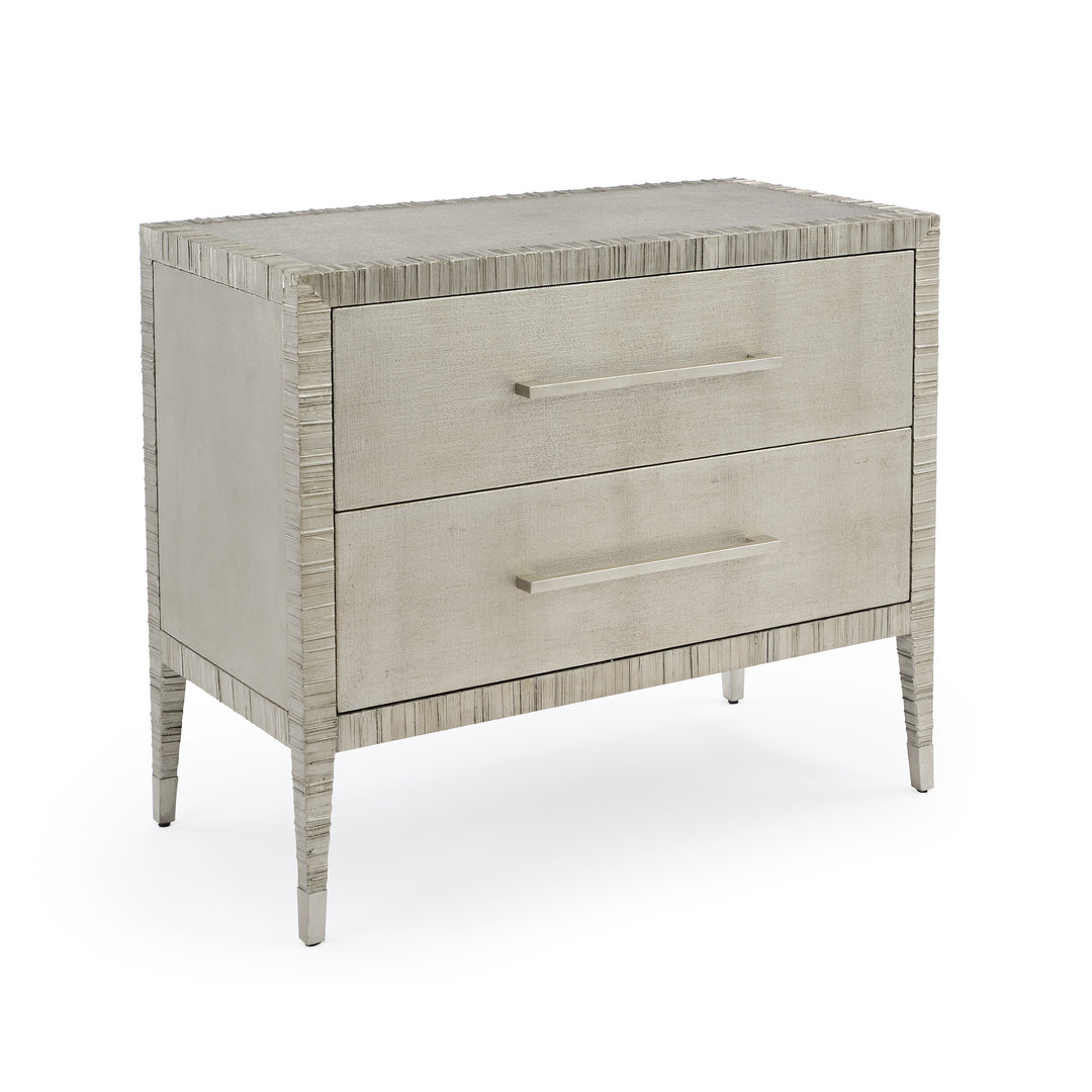 Exquisite Silver Nightstand - Silver