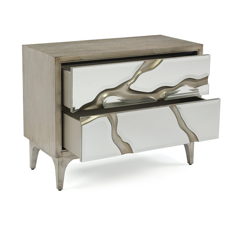 Ellsworth Silver Night Table - Silver