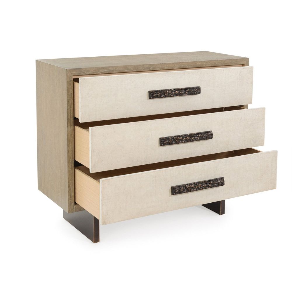 Dressers & Chests Kaya Three-Drawer Chest - Beige